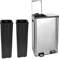 SVITA TMH2X30 Afvalbak 60L - Afvalscheidingssysteem 2 Compartimenten 2x30L Soft Close