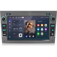 Hexinex Quad-Core autoradio Geschikt voor Opel Astra Corsa Meriva Zafira - Draadloos CarPlay, Android Auto, multimediaspeler, 2GB+64GB, grijs