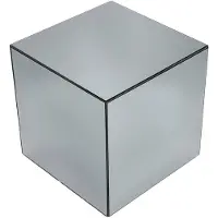 Sweeek - Bijzettafel kubus spiegelglas 40cm - mirage