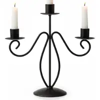 HOME & Styling collection Kandelaar Zwart 3-Armige - Kaarsenhouder - Kaarsenstandaard - Decoratie