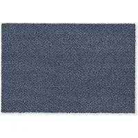 MuchoWow Deurmat 90x60 cm - Droogloopmat Zwart - Blauw - Patroon - Strepen - Mat voor binnen - Schoonloopmat - Deurmatten met print - Inloopmat
