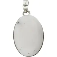 MOOYE ® - Collectie Zilveren Dendriet Opaal edelsteen ovaal groot hanger