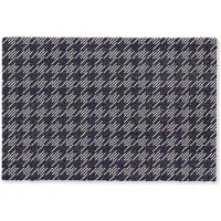MuchoWow Deurmat 90x60 cm - Droogloopmat Plaid - Patroon - Ruit - Blauw - Mat voor binnen - Schoonloopmat - Deurmatten met print - Inloopmat