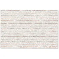 MuchoWow Deurmat 90x60 cm - Droogloopmat Terracotta - Strepen - Wit - Mat voor binnen - Schoonloopmat - Deurmatten met print - Inloopmat