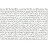 MuchoWow Deurmat 60x40 cm - Droogloopmat Golven - Patroon - Grijs - Mat voor binnen - Schoonloopmat - Deurmatten met print - Inloopmat