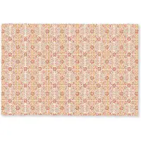 MuchoWow Deurmat 60x40 cm - Droogloopmat Patroon - Retro - Kleur - Mat voor binnen - Schoonloopmat - Deurmatten met print - Inloopmat