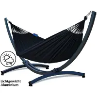 Potenza Hangmat met standaard - 2 persoons - ALUMINIUM frame tot 200kg.- WEERBESTENDIG-Prime