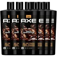 Axe Dark Temptation – 3-in-1 Douchegel – Body, Face & Hair – 700 ml – Voordeelverpakking (6 stuks)