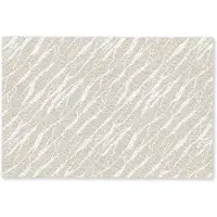 MuchoWow Deurmat 90x60 cm - Droogloopmat Beige - Wit - Patroon - Structuur - Mat voor binnen - Schoonloopmat - Deurmatten met print - Inloopmat