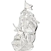 MOOYE ® - Collectie Zilveren Galjoen XL kettinghanger