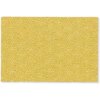 MuchoWow Deurmat 60x40 cm - Droogloopmat Wit - Geel - Patroon - Geometrisch - Mat voor binnen - Schoonloopmat - Deurmatten met print - Inloopmat