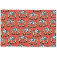 MuchoWow Deurmat 60x40 cm - Droogloopmat Rood - Disco - Patroon - Mat voor binnen - Schoonloopmat - Deurmatten met print - Inloopmat
