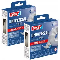 TESA Nano Power Dubbelzijdige Montagetape 3m x 30mm - Herbruikbaar