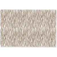 MuchoWow Deurmat 60x40 cm - Droogloopmat Bruin - Patroon - Zebra - Mat voor binnen - Schoonloopmat - Deurmatten met print - Inloopmat