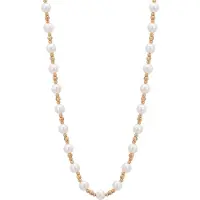 Faina Ketting goud / parelwit