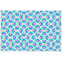 MuchoWow Deurmat 90x60 cm - Droogloopmat Cirkels - Neon - Bogen - Mat voor binnen - Schoonloopmat - Deurmatten met print - Inloopmat