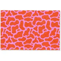 MuchoWow Deurmat 60x40 cm - Droogloopmat Vormen - Roze - Rood - Mat voor binnen - Schoonloopmat - Deurmatten met print - Inloopmat