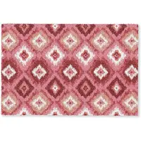 MuchoWow Deurmat 90x60 cm - Droogloopmat Roze - Penseelstreken - Abstract - Patroon - Mat voor binnen - Schoonloopmat - Deurmatten met print - Inloopmat