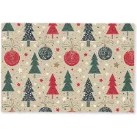 MuchoWow Deurmat 90x60 cm - Droogloopmat Illustratie - Kerst - Sterren - Mat voor binnen - Schoonloopmat - Deurmatten met print - Inloopmat