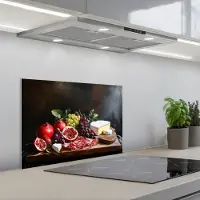 KitchenYeah Spatscherm 60x40 cm - Zelfklevende achterwand Borrelplank - Stilleven - Vintage - Keuken muurbeschermer - Spatwand fornuis