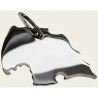 MOOYE ® - Collectie Zilveren Landkaart Fehmarn ketting hanger