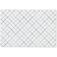 MuchoWow Deurmat 60x40 cm - Droogloopmat Raster - Blauw - Patroon - Mat voor binnen - Schoonloopmat - Deurmatten met print - Inloopmat