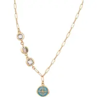 NAEMI Ketting azuur / goud