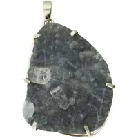 MOOYE ® - Collectie Zilveren Chalcedoon edelsteen vrije vorm XL hanger