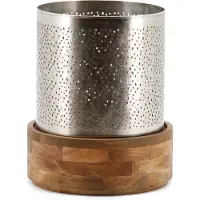 By boo Windlicht Bazar -zilver- 29x29x35 cm