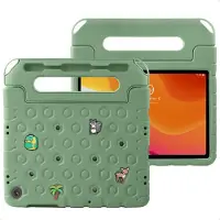 IMoshion Kidsproof tablethoes met afneembare dolls voor de Samsung Galaxy Tab A11 Plus / A9 Plus - Olive Green