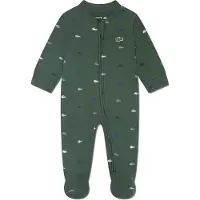 Lacoste Kids Footed Croco Print Jumpsuit Met Lange Mouwen