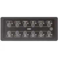 Bep Marine 12 Button Waterproof Horizontal Keyboard Transparant