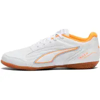 Puma TRUCO IV zaalvoetbalschoenen, Wit/Oranje/Zilver, Maat 34