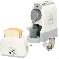 Playgo Set 2 Electrical Appilance -toaster & Coffee Maker Kitchen Set Educational Toy Wit,Grijs Kinderen