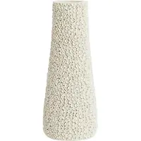 Light & Living Vaas Olvera - Wit - Ø21x49cm - Plastic - Modern,Luxe - Bloemenvaas - Woondecoratie - Decoratieve vaas voor woonkamer of slaapkamer