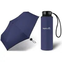 Happy Rain Compacte Paraplu 16,5cm - Blauw, Opvouwbaar
