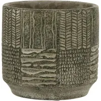 Mica Decorations LYNN BLOEMPOT - H14 X Ø15 CM - GROEN