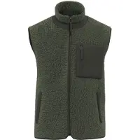 Pro Act Ecologische uniseks bodywarmer van sherpa NS624 - Forest Khaki / Dark Forest Khaki - L