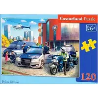 Castorland Politiebureau Puzzel 120 Stukken - Educatief Speelgoed voor 6+ Jaar