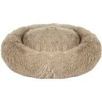 Duvo+ Donut bed snug beige voor honden en katten