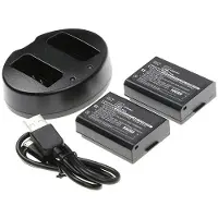 123accu Canon LP-E10 / 5108B002 accu's en USB-dubbellader (7.4 V, 1100 mAh, huismerk)