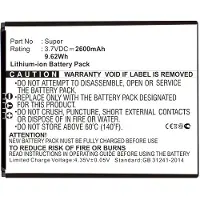123accu Doogee YM0910X5000650 accu (2400 mAh, huismerk)