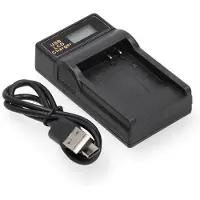 123accu Panasonic CGA-S007 / DMW-BCD10 USB-C single slot oplader (4.2V, 0.7A, huismerk)