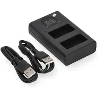 123accu Panasonic DMW-BLC12 / DMW-BLC12E USB-C double slot oplader (8.4V, 0.7A, huismerk)