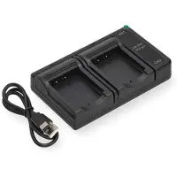 123accu Sony NP-BG1 / NP-FG1 USB-C double slot oplader (4.2V, 0.7A, huismerk)