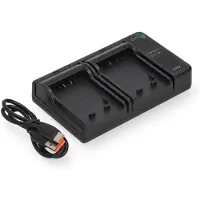 123accu Panasonic DMW-BMB9 USB-C double slot oplader (8.4V, 0.7A, huismerk)