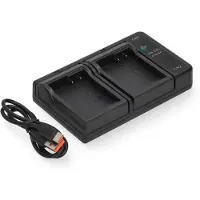 123accu Panasonic DMW-BLD10E USB-C double slot oplader (8.4V, 0.7A, huismerk)