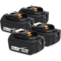 123accu Startset: 4x Makita BL1850B / 18V LXT accu's (18 V, 5.0 Ah, huismerk)