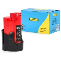 123accu Milwaukee M12 B3 / 4932451388 accu (12 V, 3.0 Ah, huismerk)