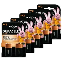 Duracell Plus 100% Life 9V / 6LR61 / E-Block Alkaline Batterij (10 stuks)